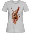 Women's T-shirt Dragon Hummingbird grey фото
