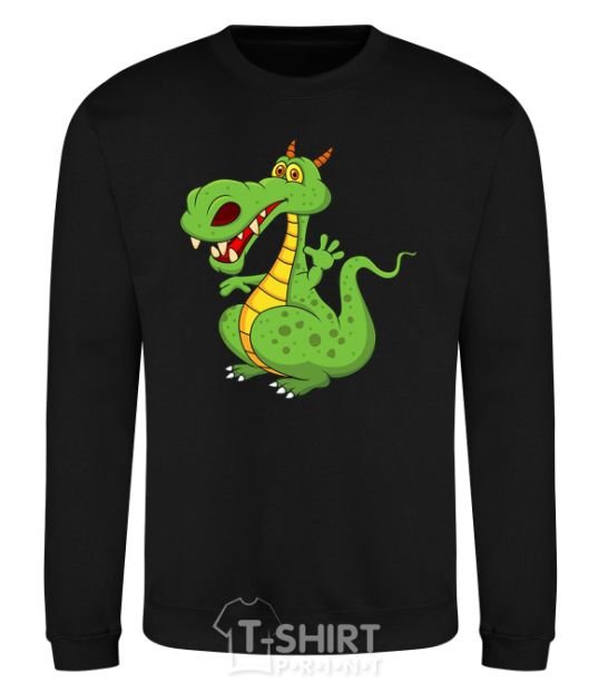 Sweatshirt A cartoon dragon black фото