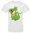 Men's T-Shirt A cartoon dragon White фото