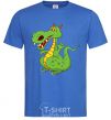 Men's T-Shirt A cartoon dragon royal-blue фото