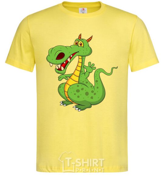 Men's T-Shirt A cartoon dragon cornsilk фото