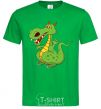 Men's T-Shirt A cartoon dragon kelly-green фото