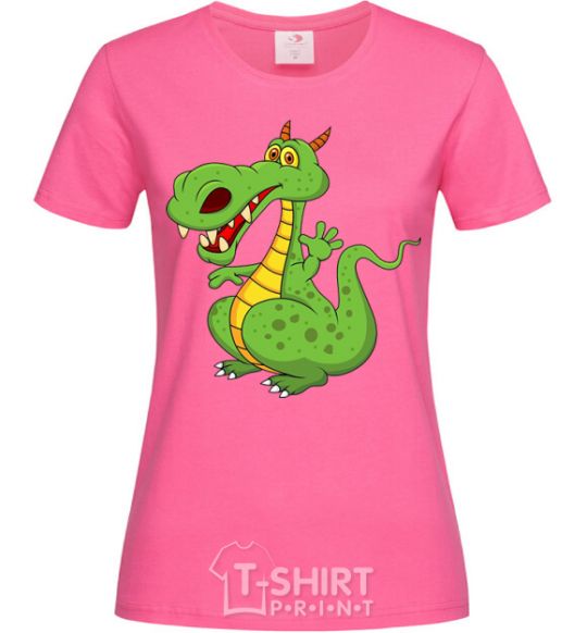 Women's T-shirt A cartoon dragon heliconia фото