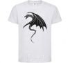 Kids T-shirt Angry black dragon White фото