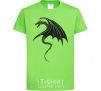 Детская футболка Angry black dragon Лаймовый фото