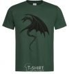 Мужская футболка Angry black dragon Темно-зеленый фото