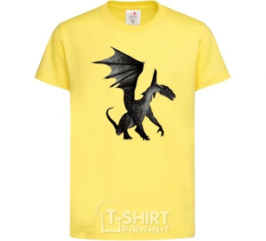 Детская футболка Old dragon Лимонный фото