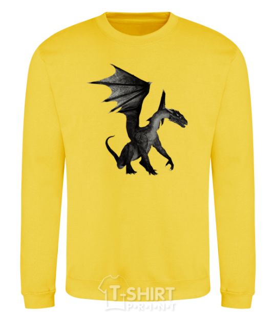 Sweatshirt Old dragon yellow фото