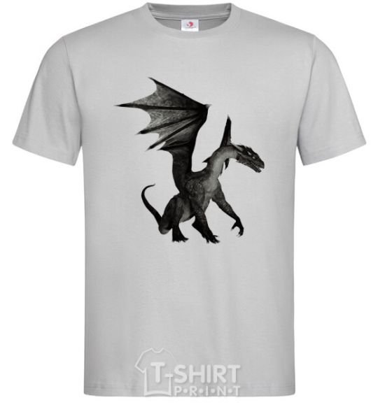 Men's T-Shirt Old dragon grey фото
