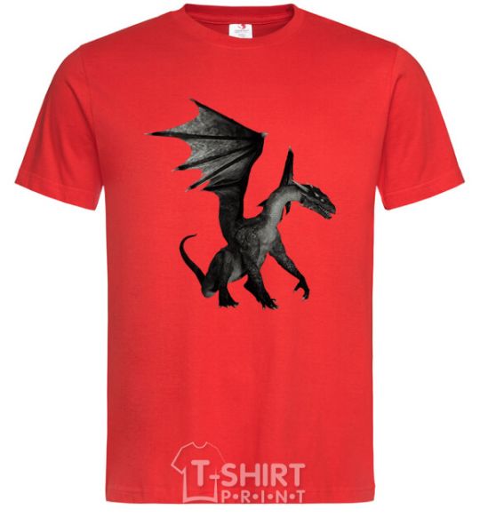 Men's T-Shirt Old dragon red фото