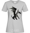 Women's T-shirt Old dragon grey фото