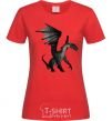 Women's T-shirt Old dragon red фото