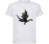 Kids T-shirt Old flying dragon White фото