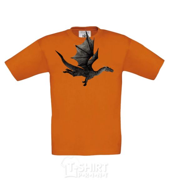 Kids T-shirt Old flying dragon cornsilk фото