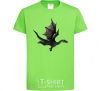 Kids T-shirt Old flying dragon orchid-green фото