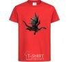 Kids T-shirt Old flying dragon red фото