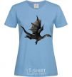 Women's T-shirt Old flying dragon sky-blue фото