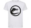 Kids T-shirt The circle with the dragon White фото