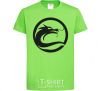 Kids T-shirt The circle with the dragon orchid-green фото