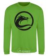 Sweatshirt The circle with the dragon orchid-green фото