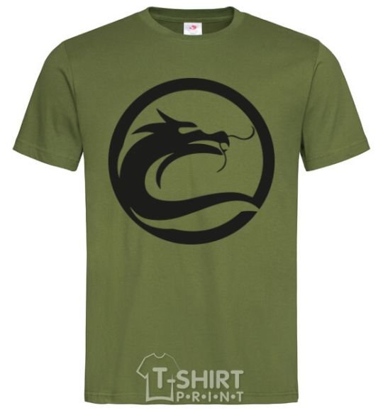 Men's T-Shirt The circle with the dragon millennial-khaki фото