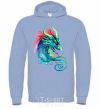 Men`s hoodie Pastel dragon sky-blue фото