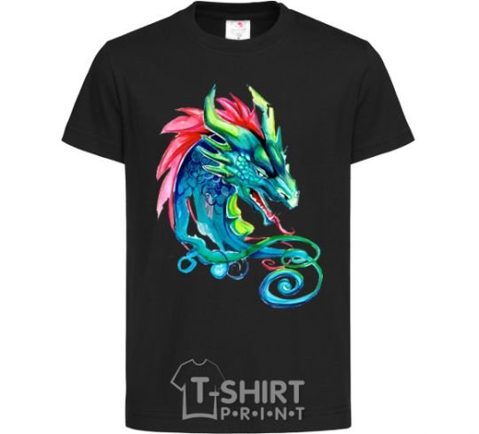 Kids T-shirt Pastel dragon black фото