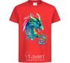 Детская футболка Pastel dragon Красный фото