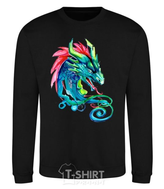 Sweatshirt Pastel dragon black фото