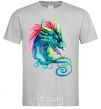Men's T-Shirt Pastel dragon grey фото