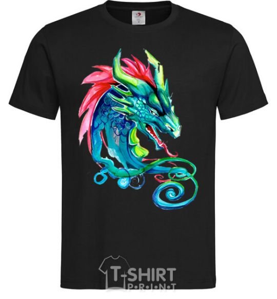 Men's T-Shirt Pastel dragon black фото