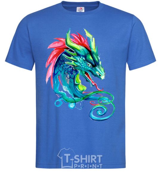 Men's T-Shirt Pastel dragon royal-blue фото