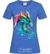 Женская футболка Pastel dragon Ярко-синий фото