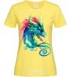 Женская футболка Pastel dragon Лимонный фото