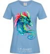 Женская футболка Pastel dragon Голубой фото