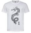 Men's T-Shirt Japan dragon White фото