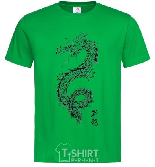 Men's T-Shirt Japan dragon kelly-green фото
