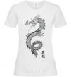Женская футболка Japan dragon Белый фото