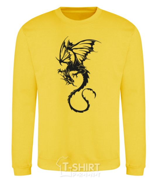 Sweatshirt Dragon fly yellow фото