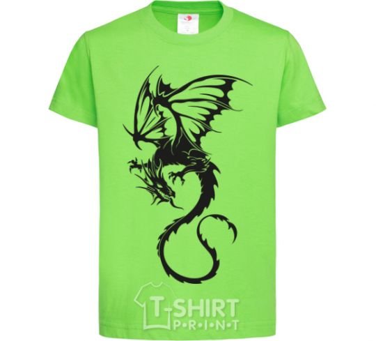 Детская футболка Dragon fly Лаймовый фото