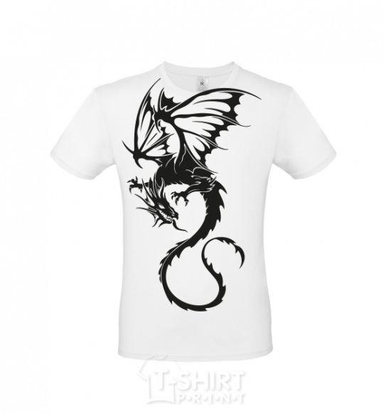 Men's T-Shirt Dragon fly White фото