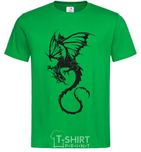 Мужская футболка Dragon fly Зеленый фото