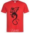Мужская футболка Dragon fly Красный фото