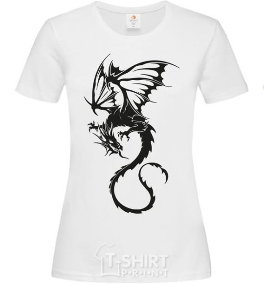 Женская футболка Dragon fly Белый фото