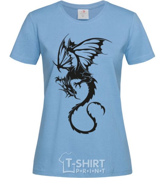 Женская футболка Dragon fly Голубой фото