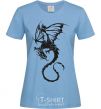 Женская футболка Dragon fly Голубой фото