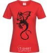 Женская футболка Dragon fly Красный фото