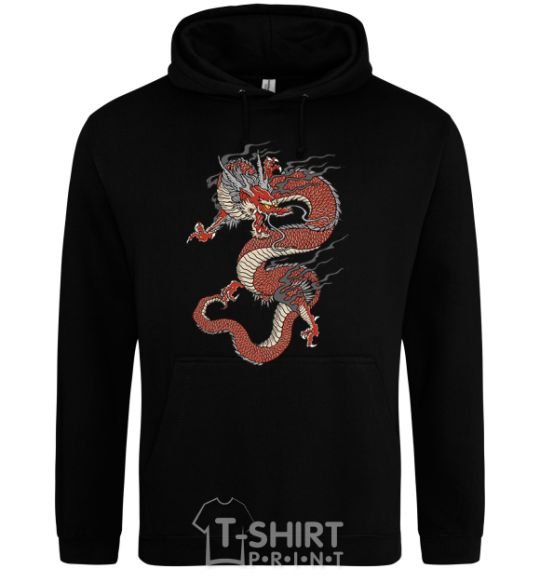 Men`s hoodie Dragon цветной black фото