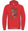 Men`s hoodie Dragon цветной bright-red фото