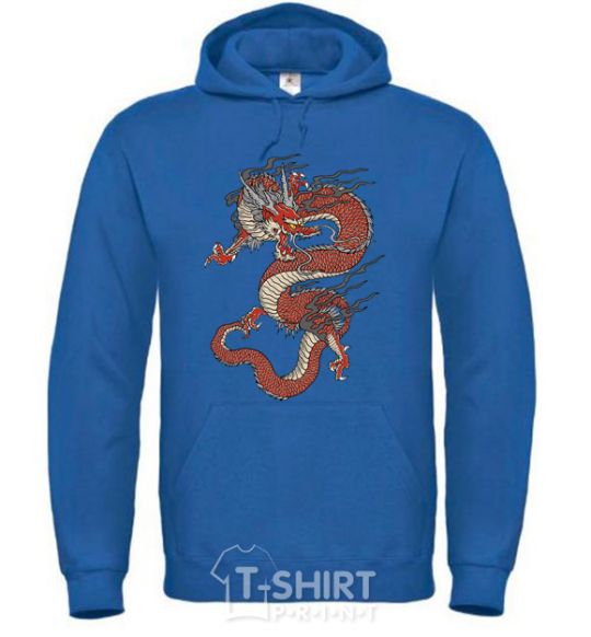 Men`s hoodie Dragon цветной royal фото